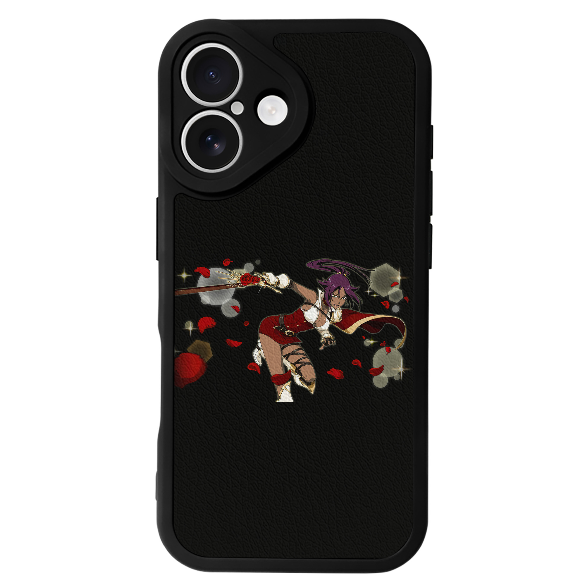 （画像用） ブリーチ 四楓院 夜一（しほういん よるいち） BLEACH Shihouin Yoruichi 【iPhone 16シリーズ対応】シリコンスマホケース（レザー調） 材質：シリコン